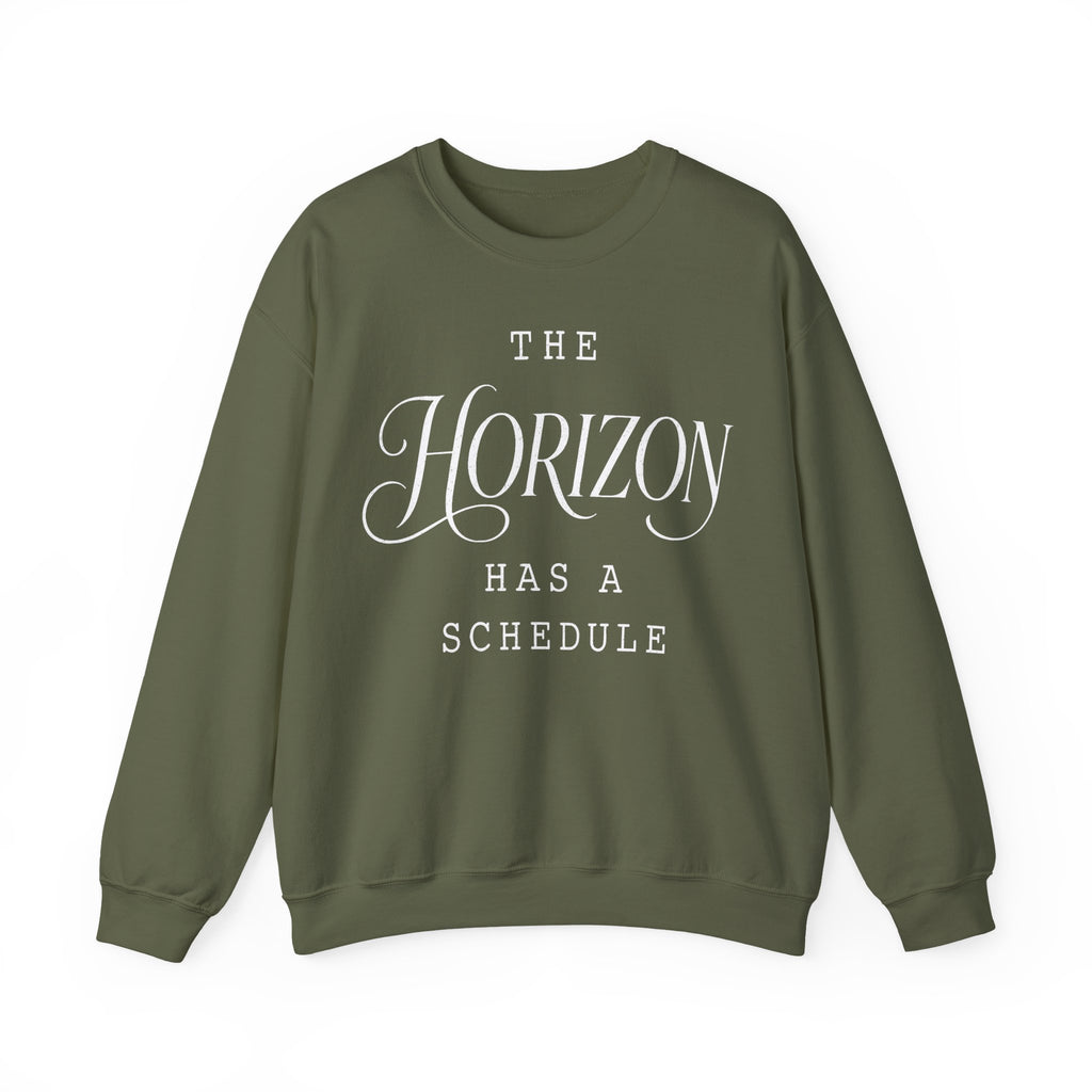 The Horizon Has a Schedule Crewneck