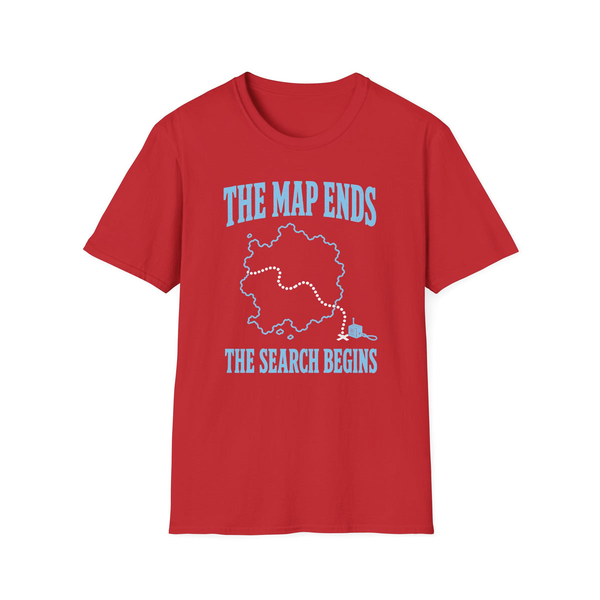 The Map Ends the Search Begins T-Shirt