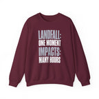 Landfall: One Moment Impacts: Many Hours Crewneck