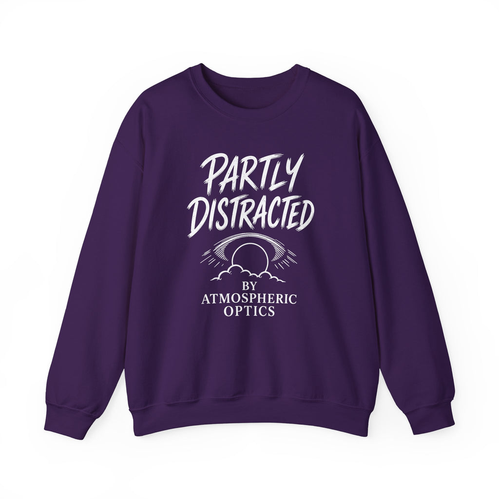 Partly Distracted by Atmospheric Optics Crewneck