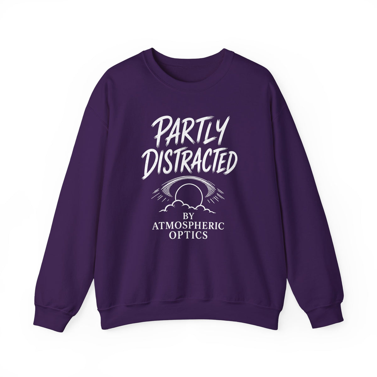 Partly Distracted by Atmospheric Optics Crewneck