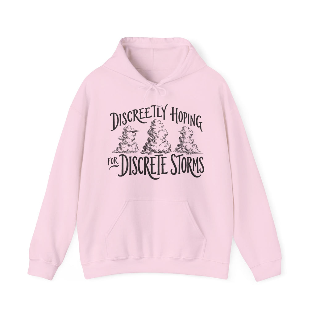 Discreetly Hoping for Discrete Storms Hoodie