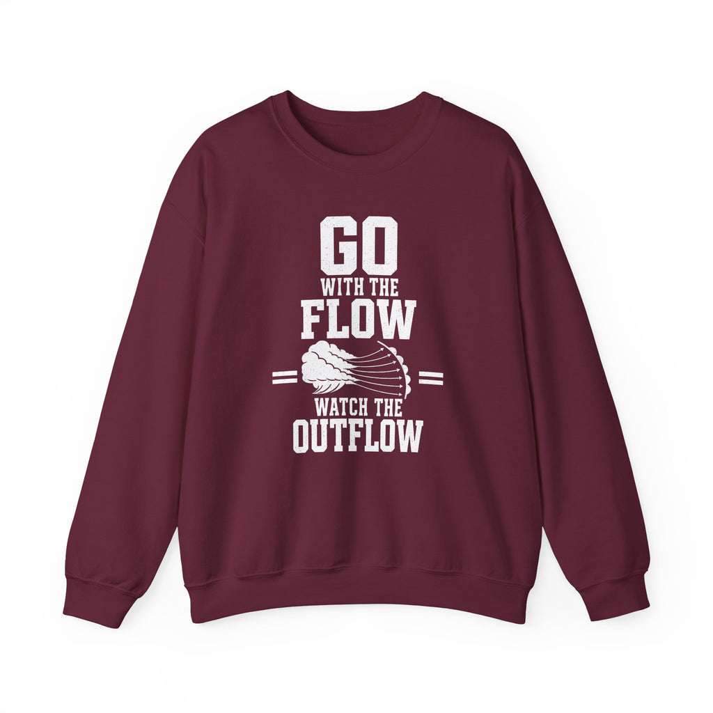 Go with the Flow Watch the Outflow Crewneck