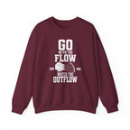 Go with the Flow Watch the Outflow Crewneck