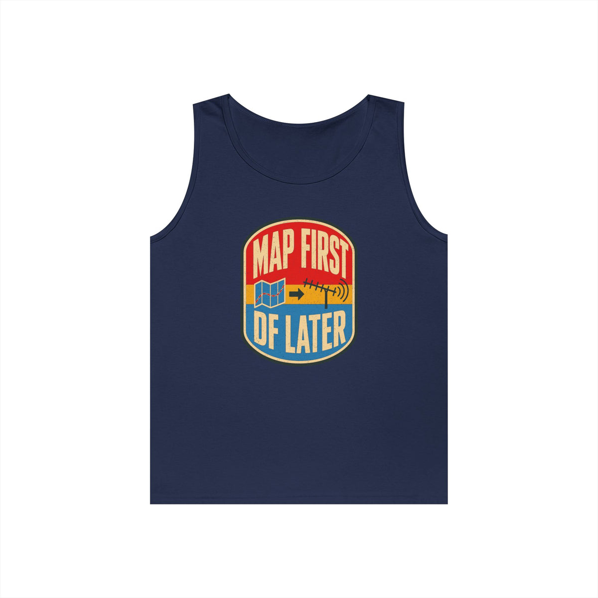 Map First RF Later Tank Top