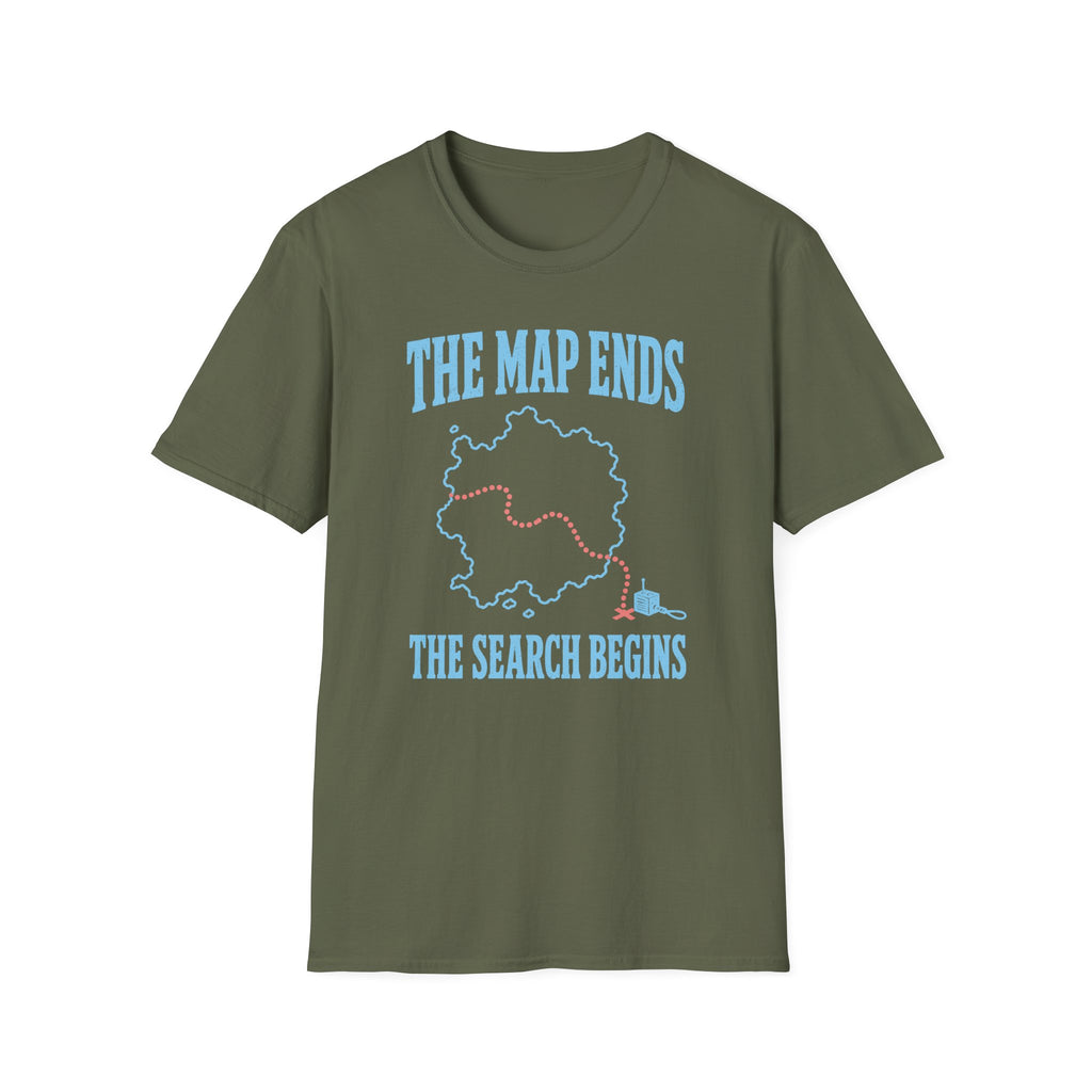 The Map Ends the Search Begins T-Shirt