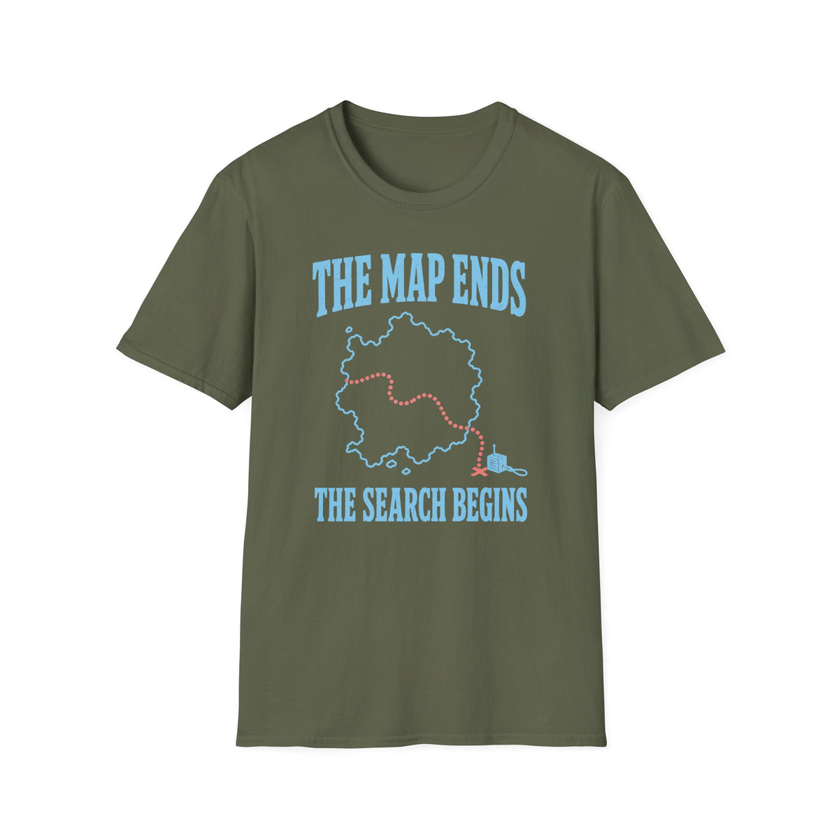 The Map Ends the Search Begins T-Shirt