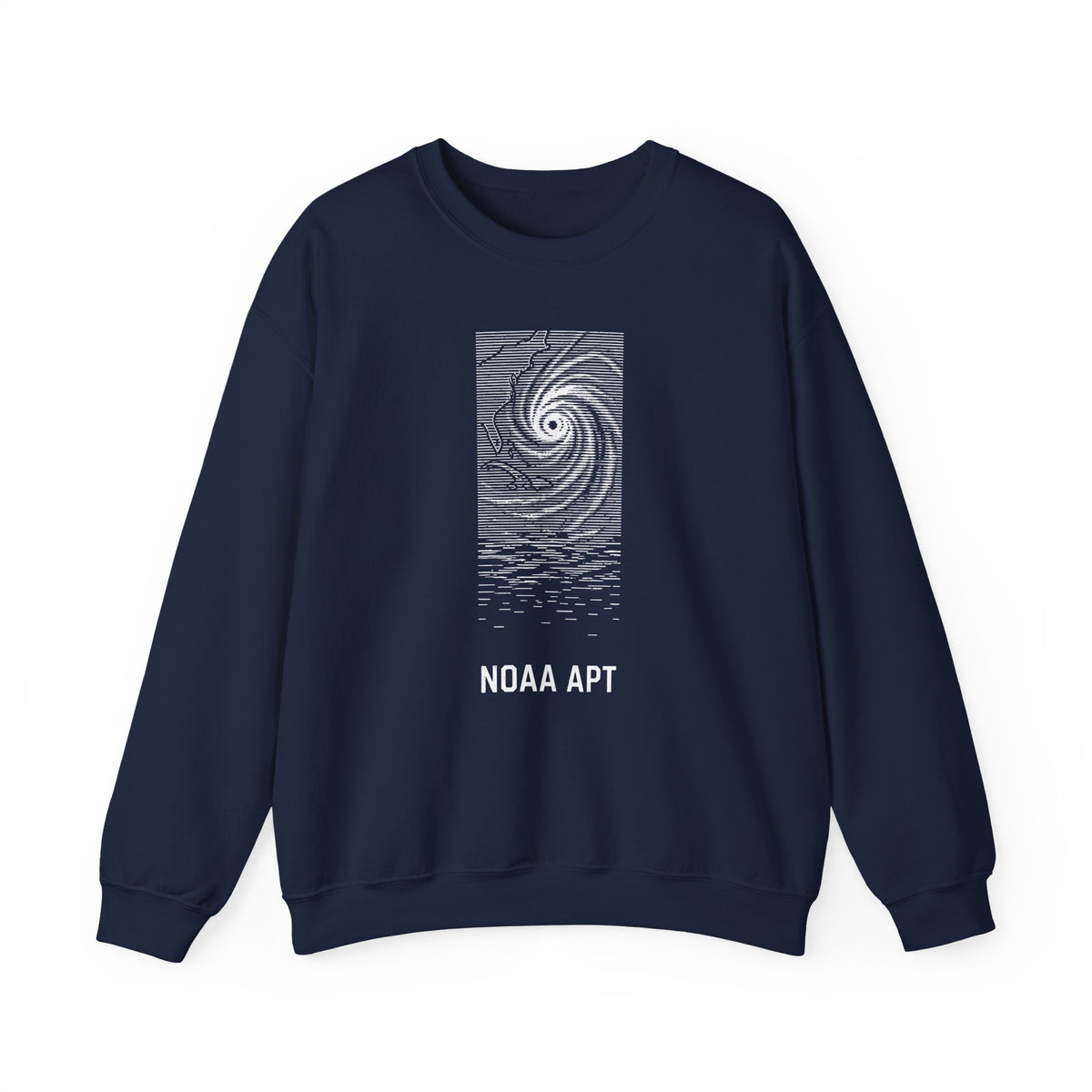 One Weather Image Reconstructed Progressively from Received Scan Lines Crewneck