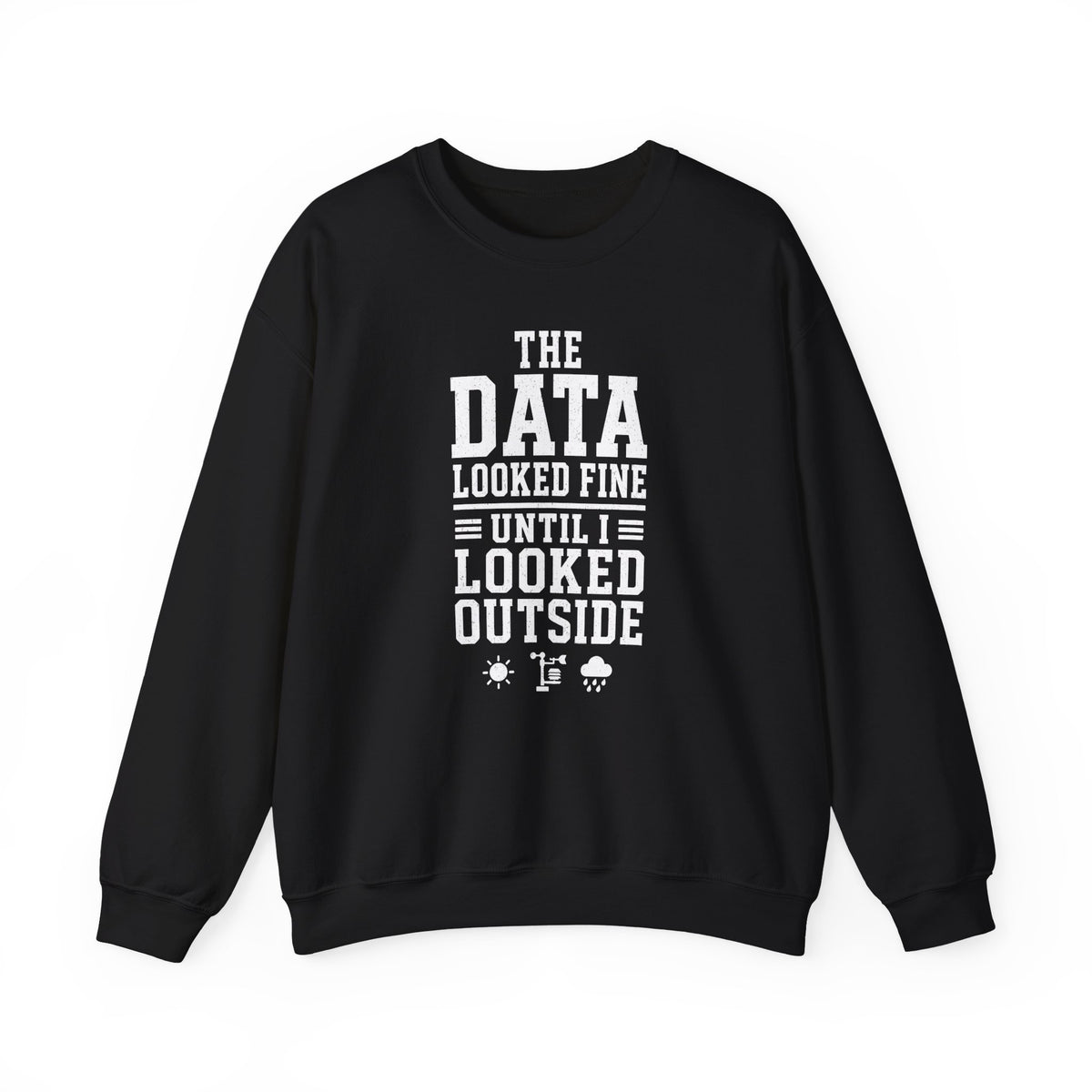 The Data Looked Fine Until I Looked Outside Crewneck