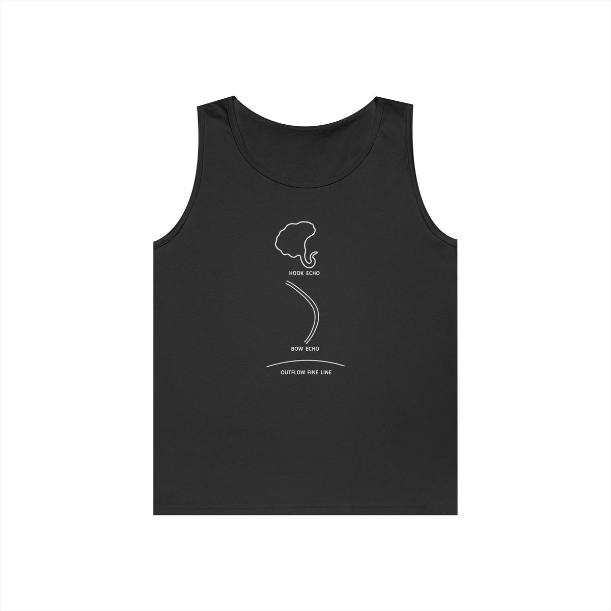 Hook Echo Bow Echo Outflow Fine Line Tank Top