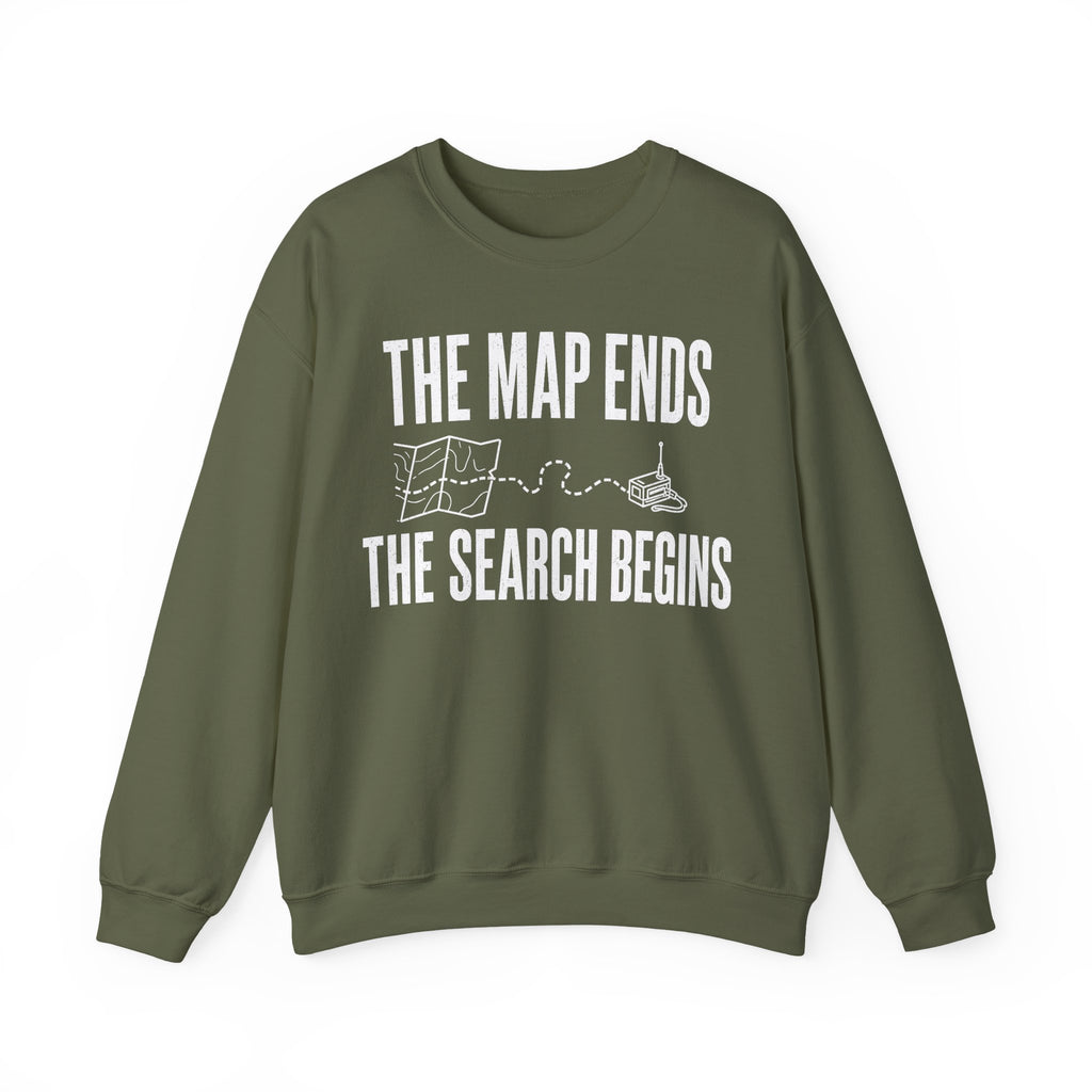 The Map Ends, the Search Begins Crewneck