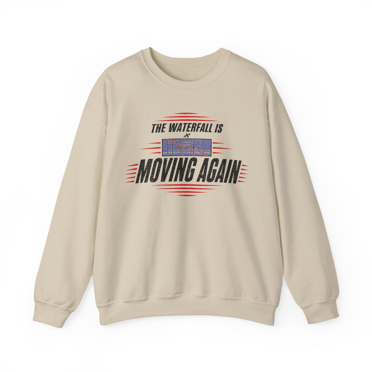The Waterfall Is Moving Again Crewneck