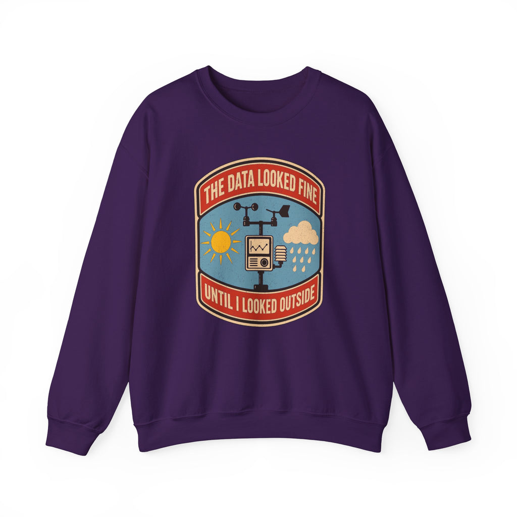 The Data Looked Fine Until I Looked Outside Crewneck