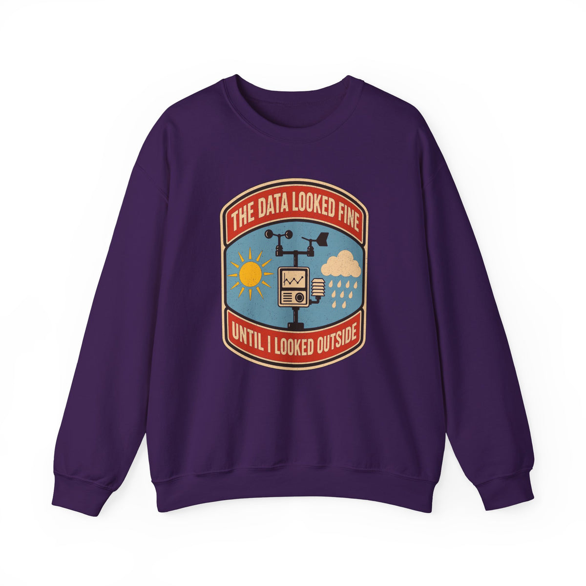 The Data Looked Fine Until I Looked Outside Crewneck