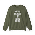 Pore over the Radar Pouring Outside Crewneck