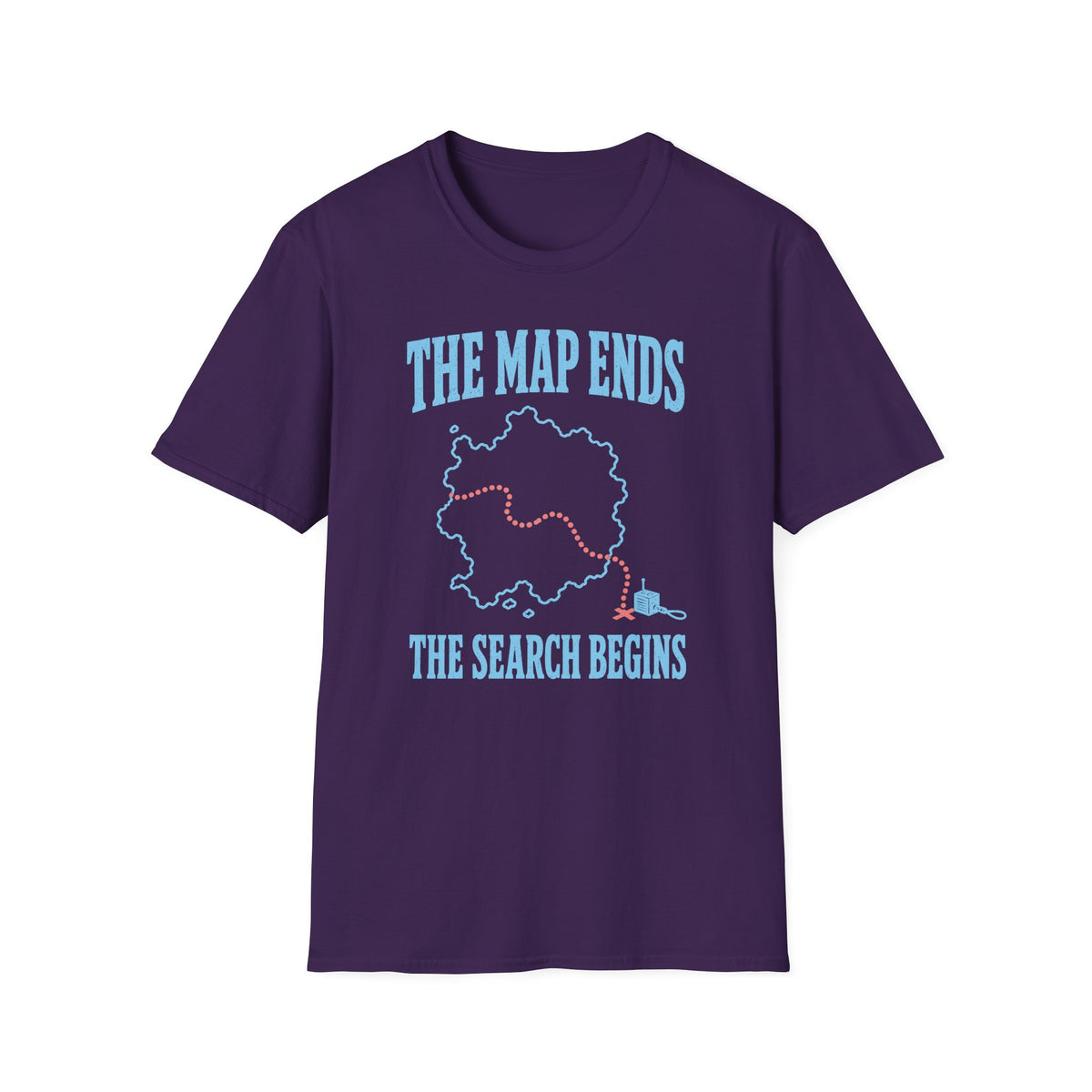 The Map Ends the Search Begins T-Shirt