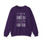 I Came for the Forecast Stayed for the Structure Crewneck