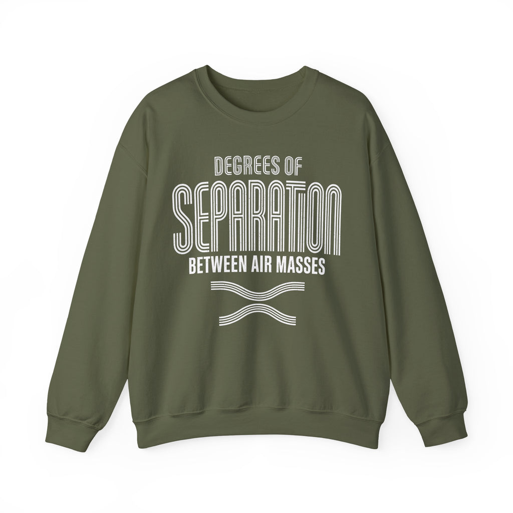Degrees of Separation Between Air Masses Crewneck