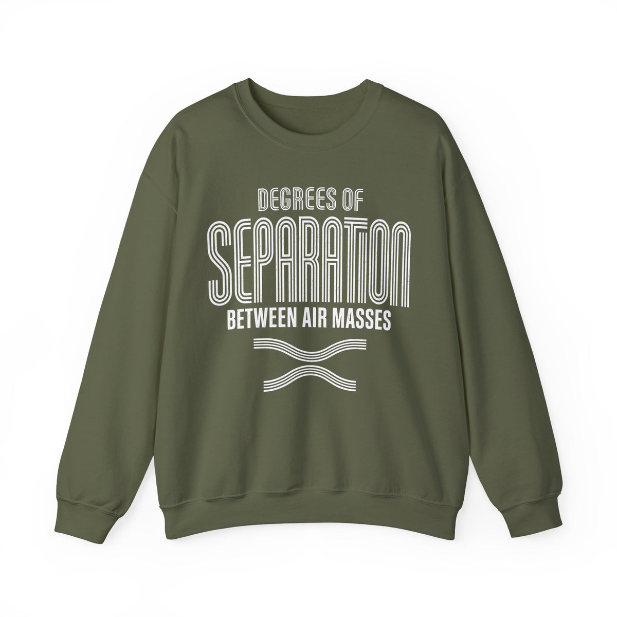 Degrees of Separation Between Air Masses Crewneck