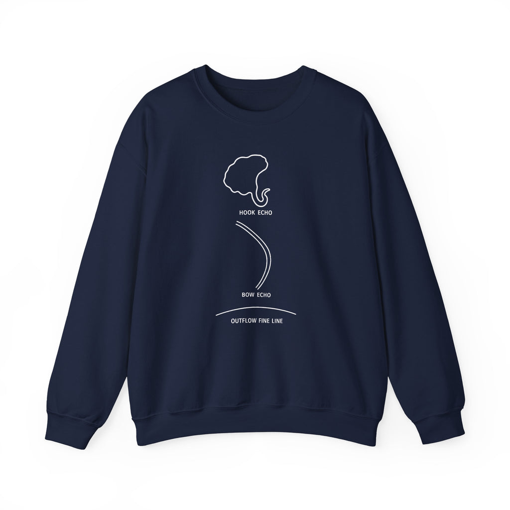 Hook Echo Bow Echo Outflow Fine Line Crewneck