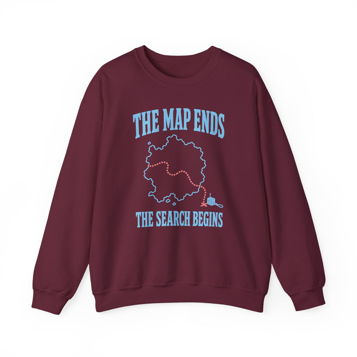 The Map Ends the Search Begins Crewneck