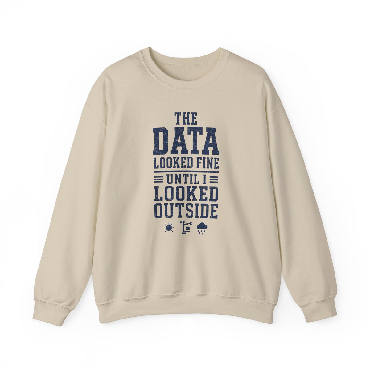 The Data Looked Fine Until I Looked Outside Crewneck