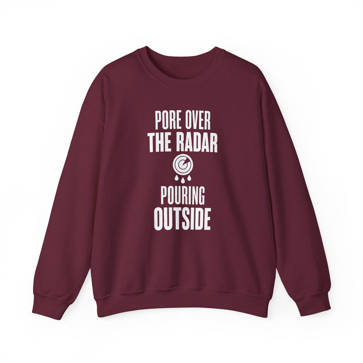 Pore over the Radar Pouring Outside Crewneck