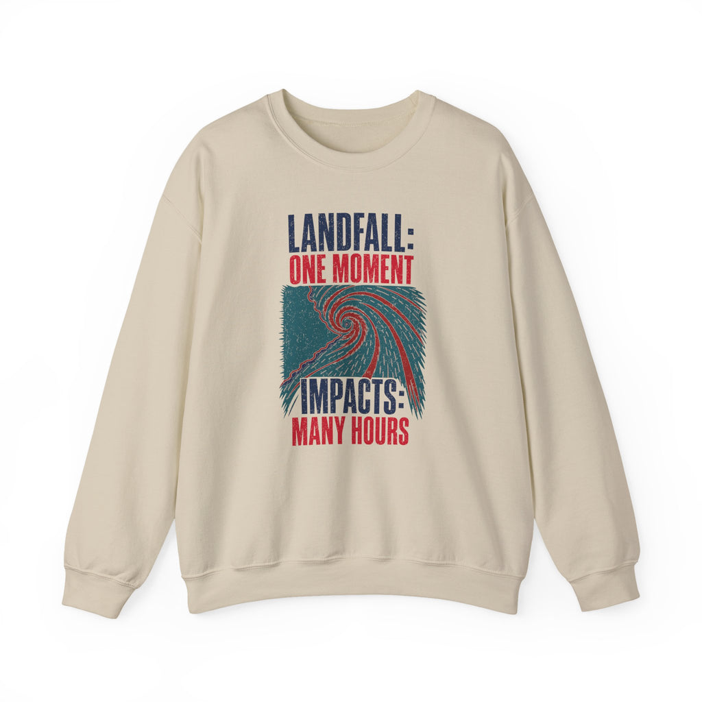 Landfall One Moment Impacts Many Hours Crewneck