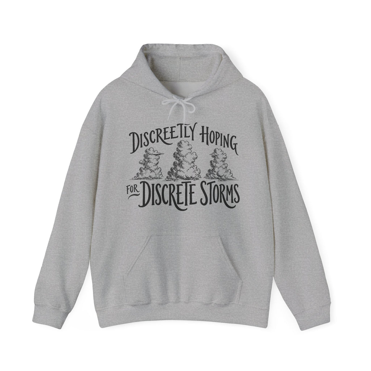 Discreetly Hoping for Discrete Storms Hoodie
