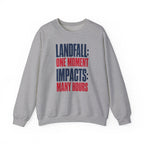 Landfall: One Moment Impacts: Many Hours Crewneck