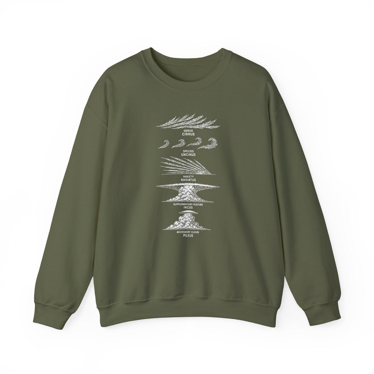 Cloud Description Levels Crewneck