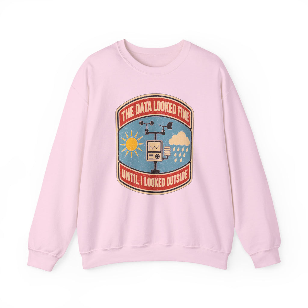The Data Looked Fine Until I Looked Outside Crewneck
