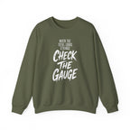 When the Total Looks Strange Check the Gauge Crewneck
