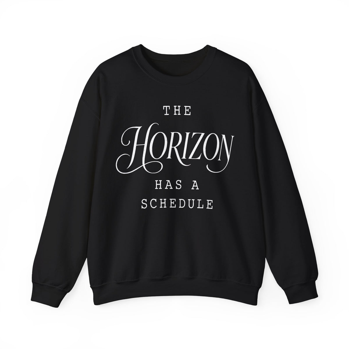 The Horizon Has a Schedule Crewneck
