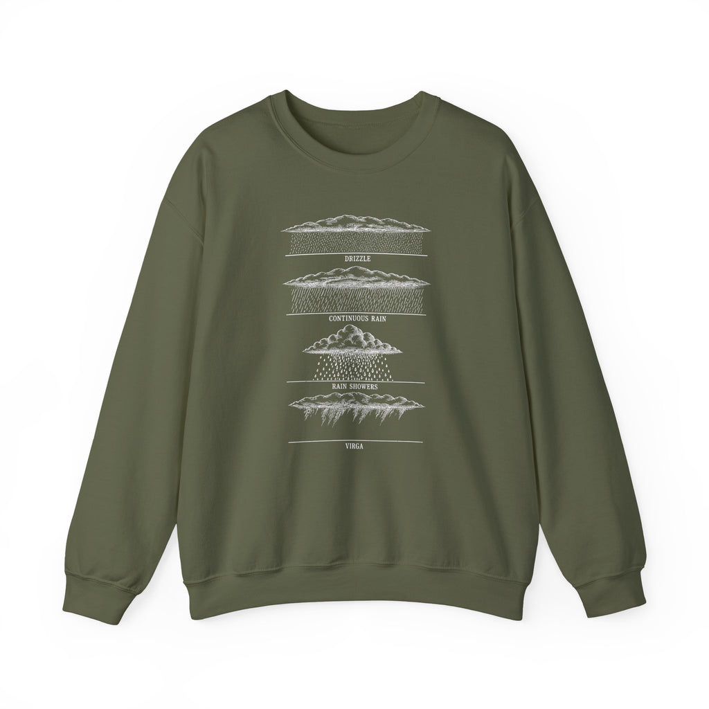 Drizzle Rain Showers and Virga Crewneck