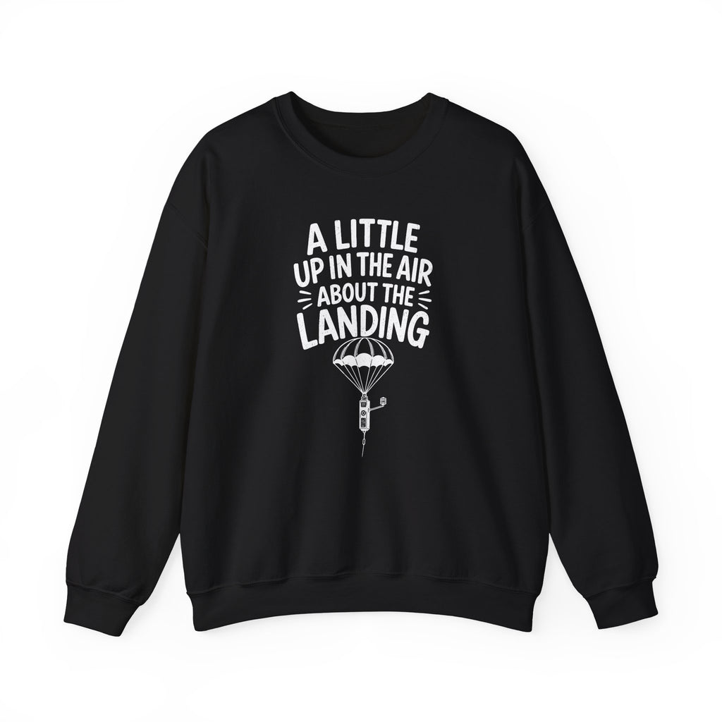 A Little Up in the Air About the Landing Crewneck