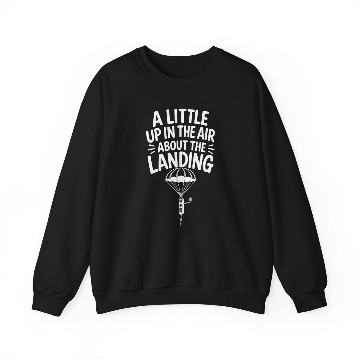 A Little Up in the Air About the Landing Crewneck