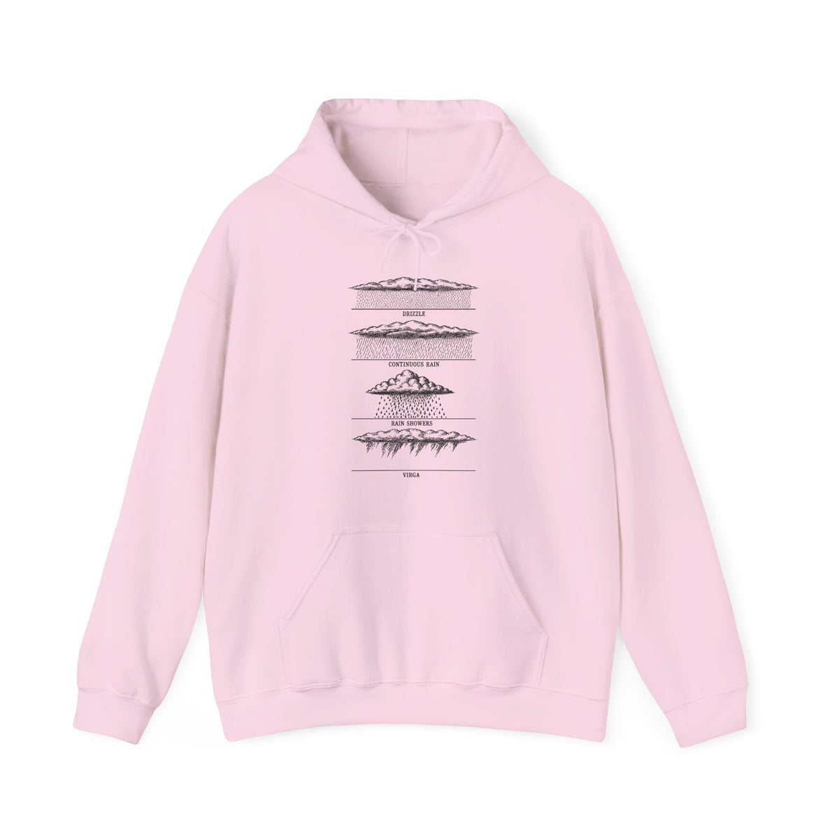 Drizzle Rain Showers and Virga Hoodie