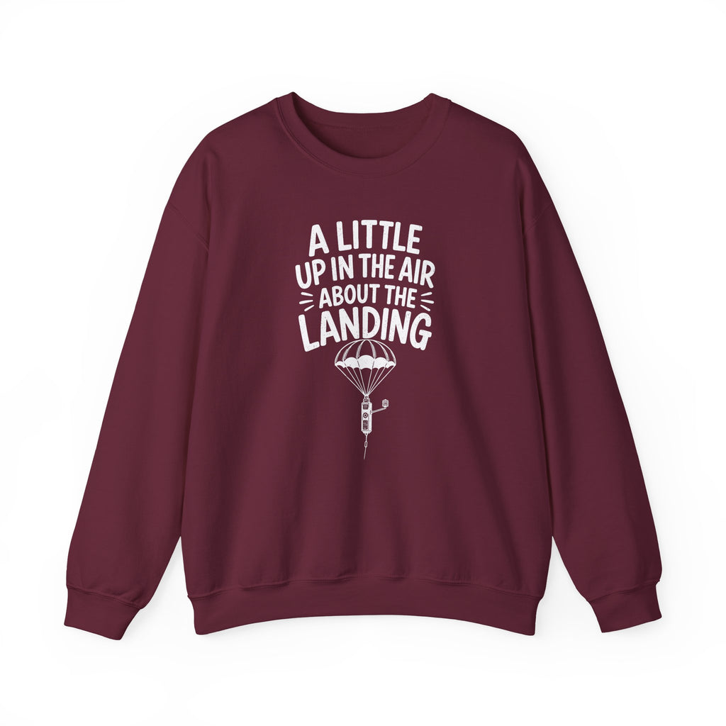 A Little Up in the Air About the Landing Crewneck