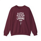 A Little Up in the Air About the Landing Crewneck