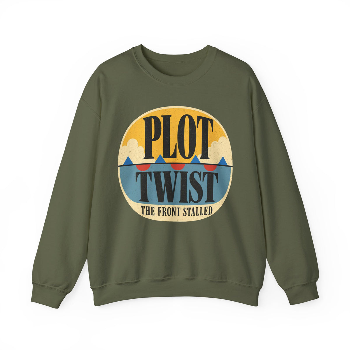 Plot Twist, the Front Stalled Crewneck