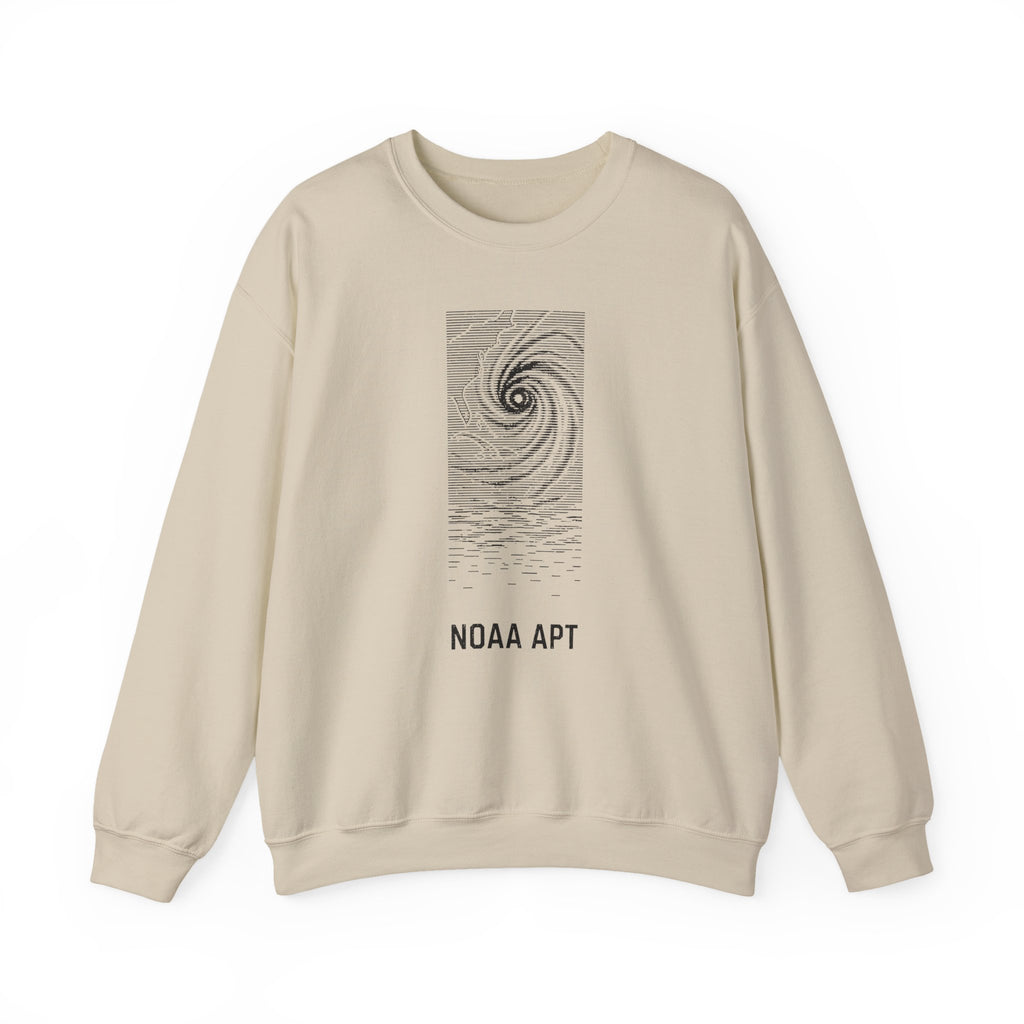One Weather Image Reconstructed Progressively from Received Scan Lines Crewneck