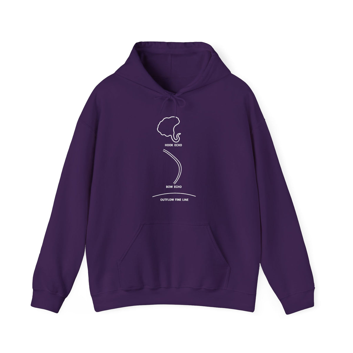 Hook Echo Bow Echo Outflow Fine Line Hoodie