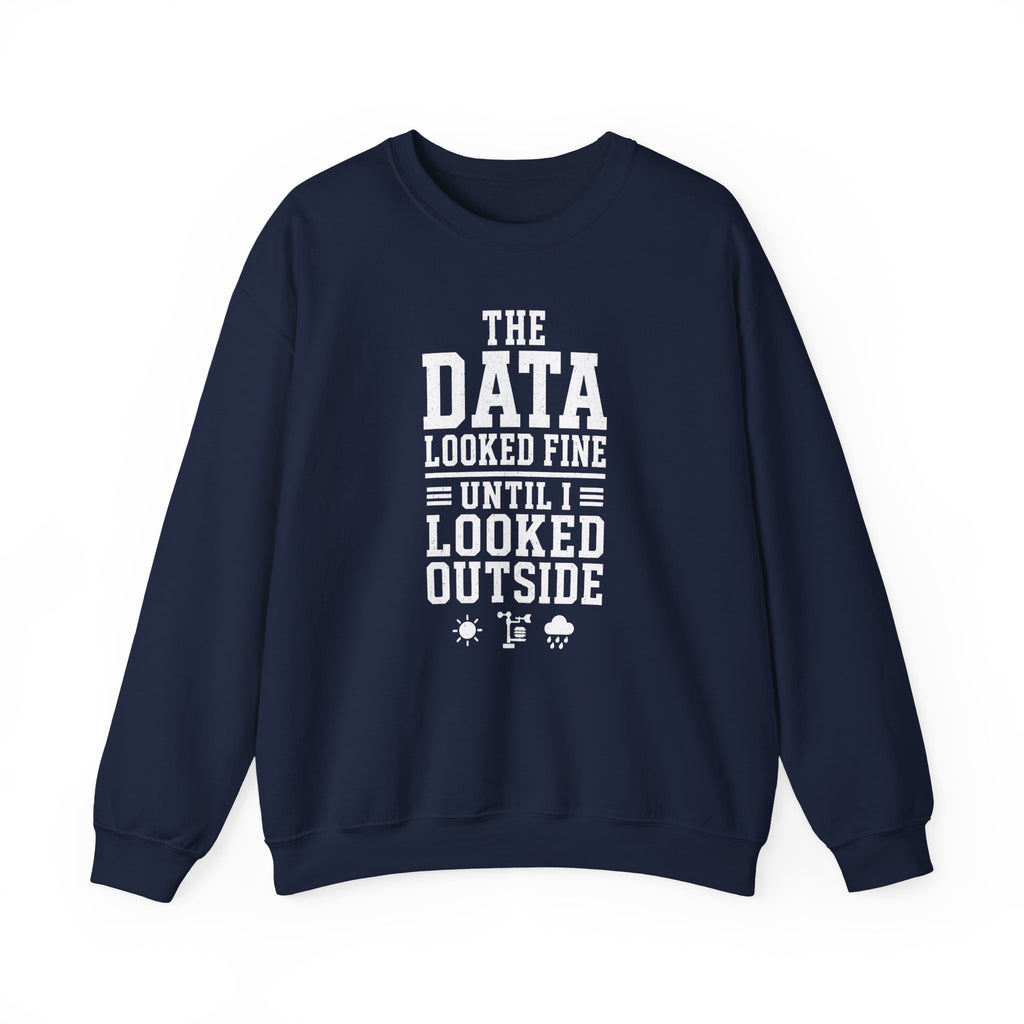 The Data Looked Fine Until I Looked Outside Crewneck