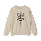 A Little Up in the Air About the Landing Crewneck