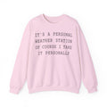 It's a Personal Weather Station of Course I Take It Personally Crewneck