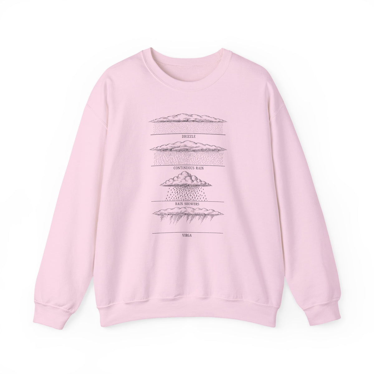 Drizzle Rain Showers and Virga Crewneck