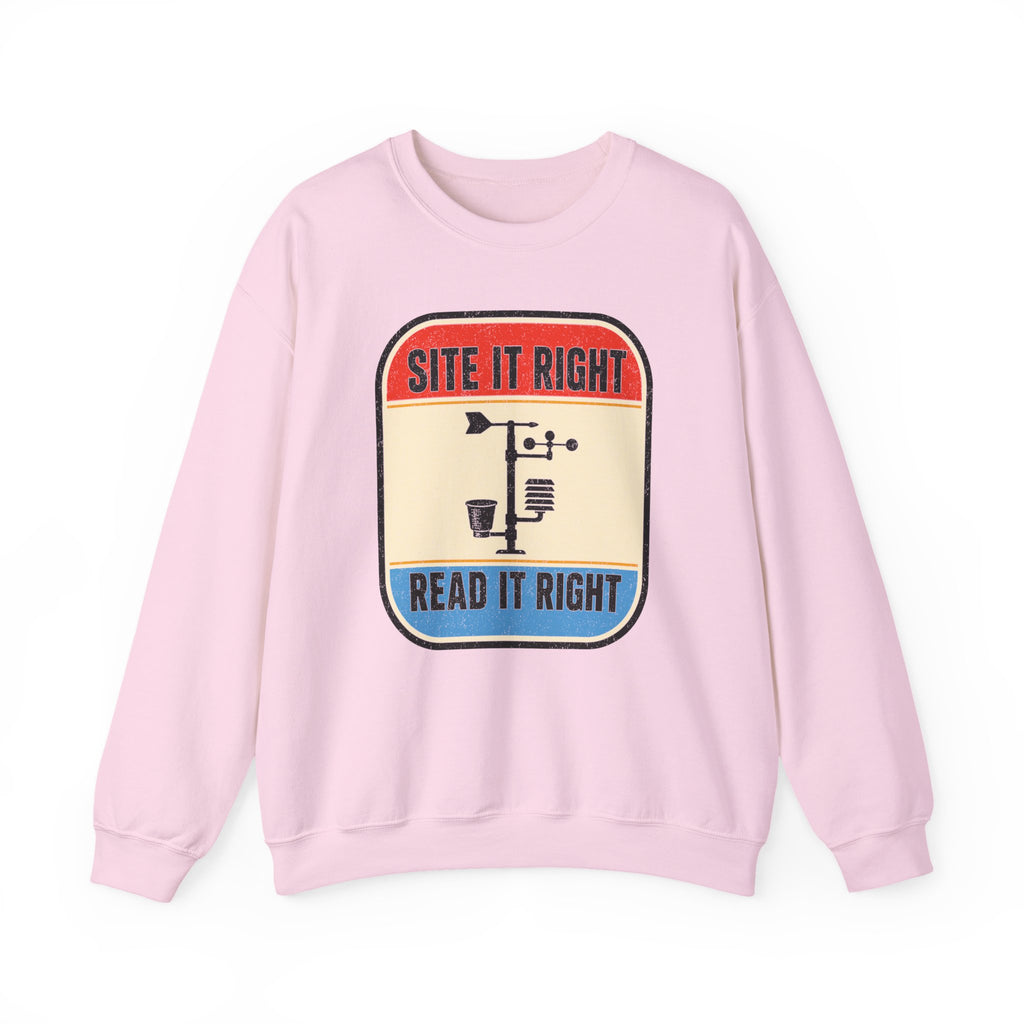 Site It Right Read It Right Crewneck