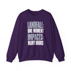 Landfall: One Moment Impacts: Many Hours Crewneck