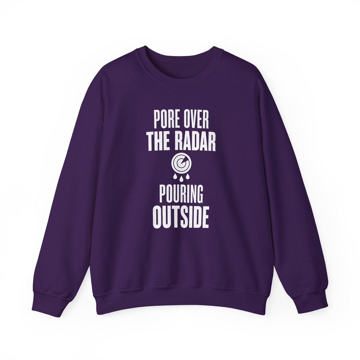 Pore over the Radar Pouring Outside Crewneck